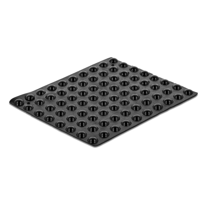 Αυτοκόλλητη βάση προστασίας DeLOCK 18307, 3Μ, 6x2mm, μαύρη, 80τμχ