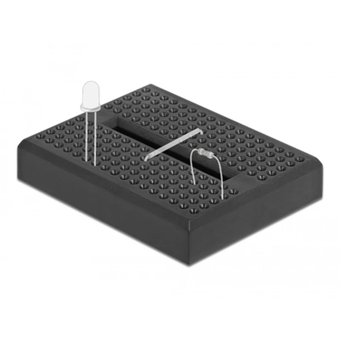 Μικροηλεκτρονικά Delock mini breadboard 18317, 170 επαφών, συμβατό με Arduino, μαύρο