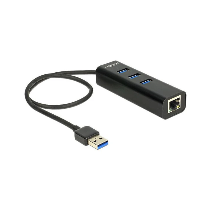 USB Hub Delock USB 3.0 1x Gigabit LAN 3 Θυρών