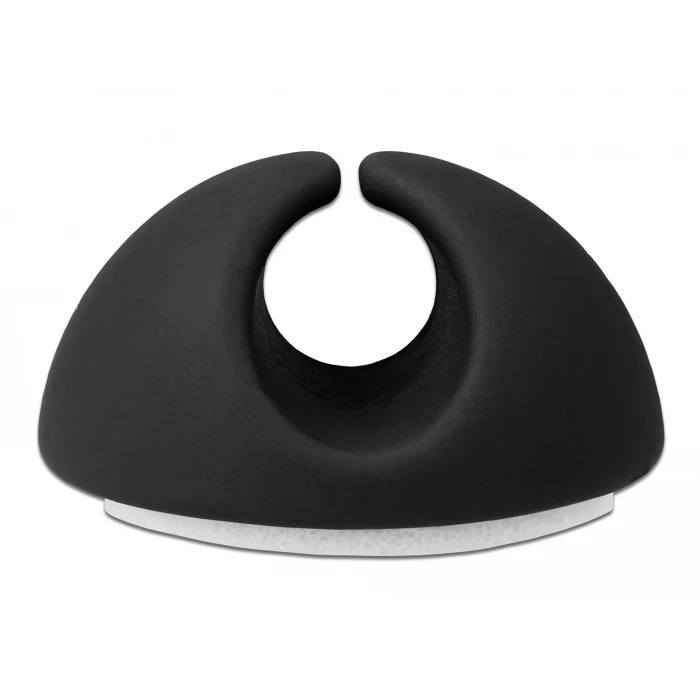 Οργανωτής Καλωδίων Delock Σιλικόνης 18342, 1 θέση, Φ6.5mm, μαύρο, 6τμχ