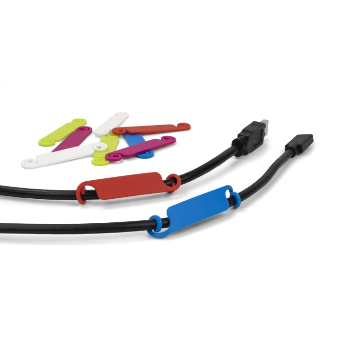 Οργανωτής Καλωδίων Delock ετικέτες 18406, διάφορα χρώματα, 10τμχ