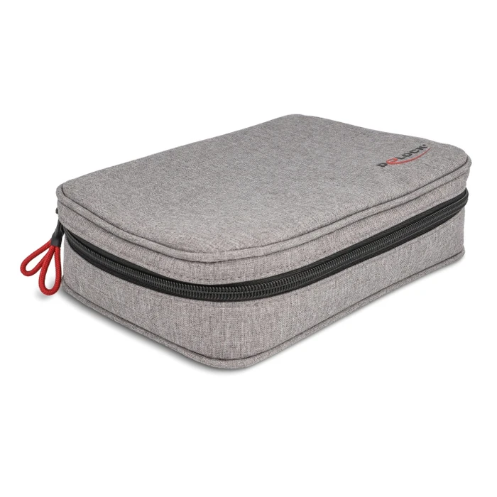 Θήκη Οργάνωσης Αξεσουάρ Delock 18412, 23.5X17.5X6Cm, Υδροαπωθητική, Γκρι