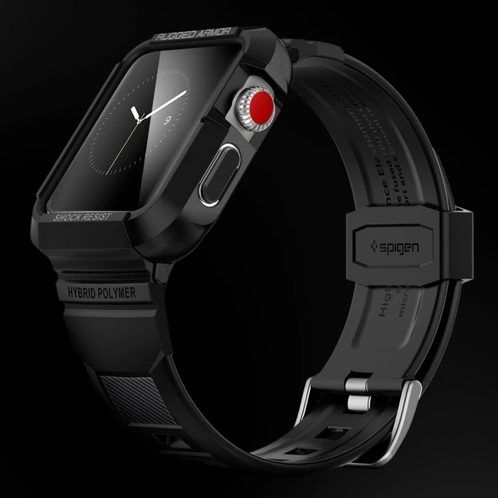 Belt Spigen Rugged Armor Pro Apple Watch 4/5/6/7/SE 44/45mm Black