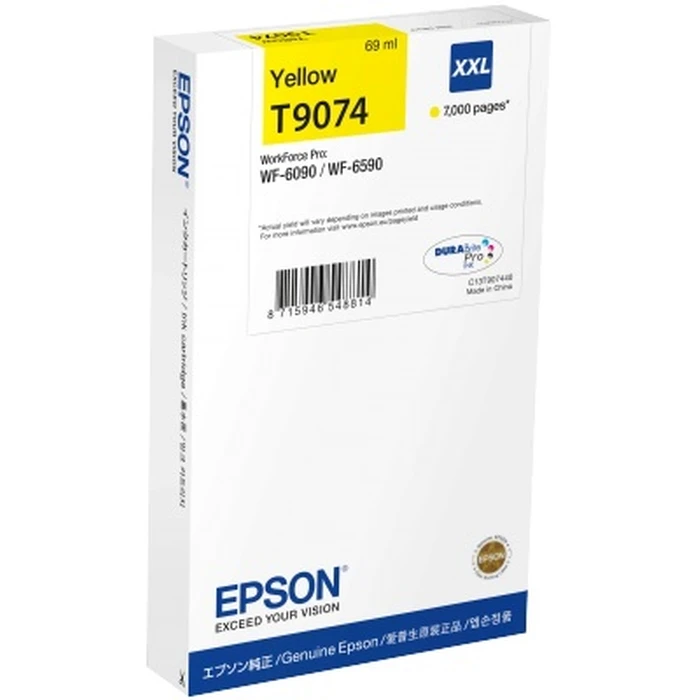 Αυθεντικό Μελάνι Epson Cartridge Yellow XXL C13T90744N