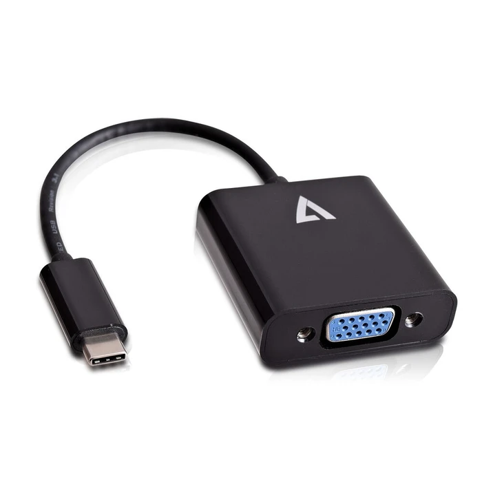 Αντάπτορας USB C σε VGA V7 V7UCVGA-BLK-1E Μαύρο