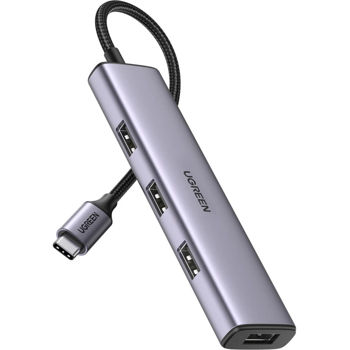 Hub UGREEN CM473 Type C to 4x USB 3.0 (gray)