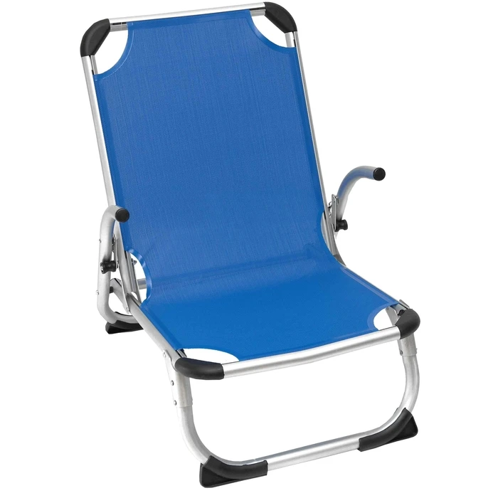 myResort Aluminum Beach Chair Blue Reinforced with Armrests & High Back - Text 2x1