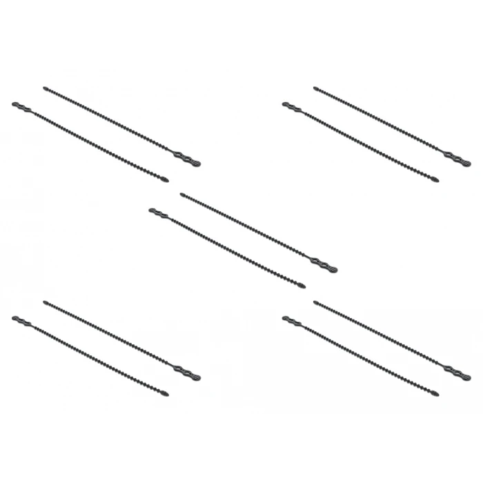 Δεματικά Καλωδίων Delock reusable 18966, 210x4.5mm, μαύρα, 10τμχ