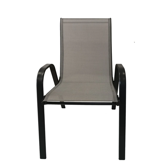 Velco Metal Chair Anthracite with Arms  Textilene (ΤΕΧΤ 2x1)