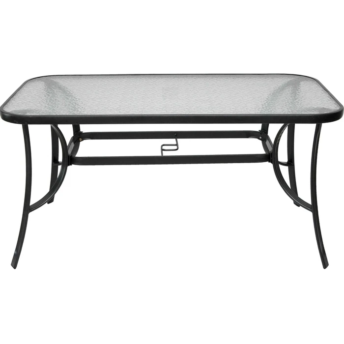 Velco Metallic Charcoal Parallelogram Table L140xW80xH70cm