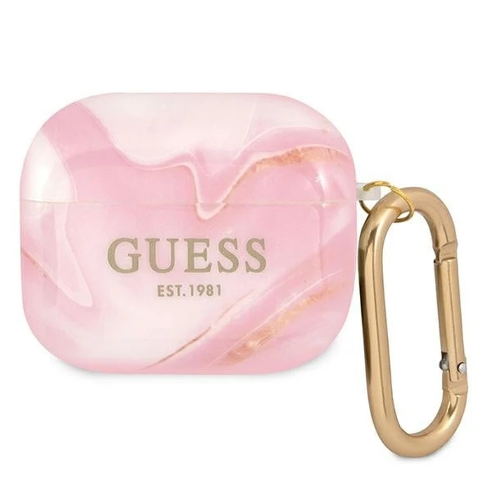 Guess GUA3UNMP Apple AirPods 3 cover pink Marble Collection