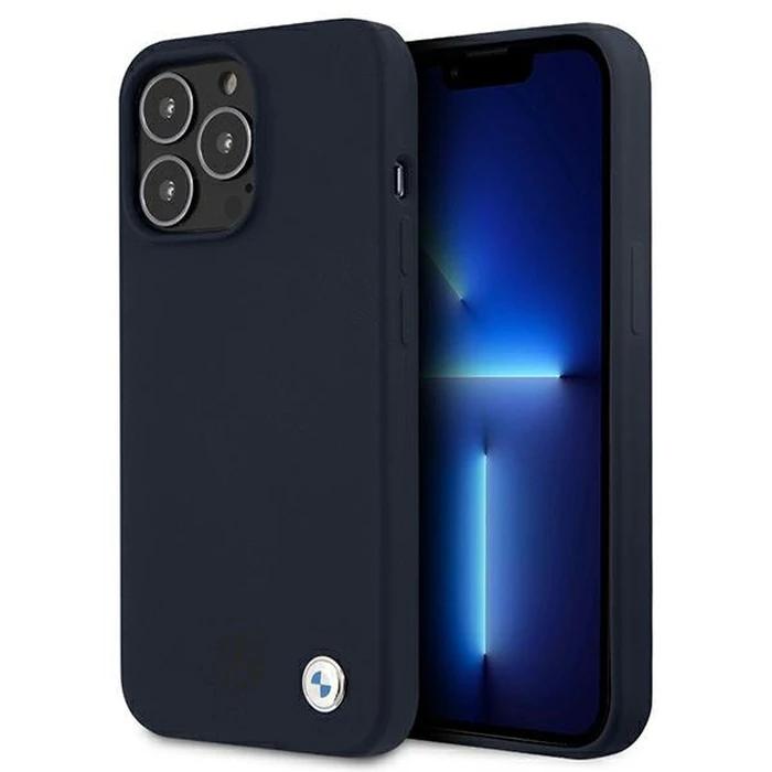 BMW BMHCP13XSILNA Apple iPhone 13 Pro Max navy hardcase Silicone Signature