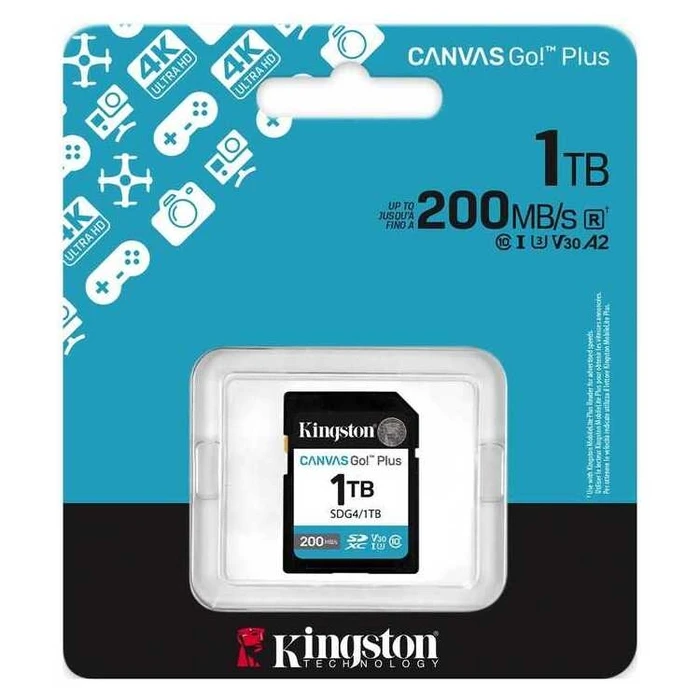 Κάρτα Μνήμης SD 1TB Kingston Canvas Go Plus SDG4/ Class 10