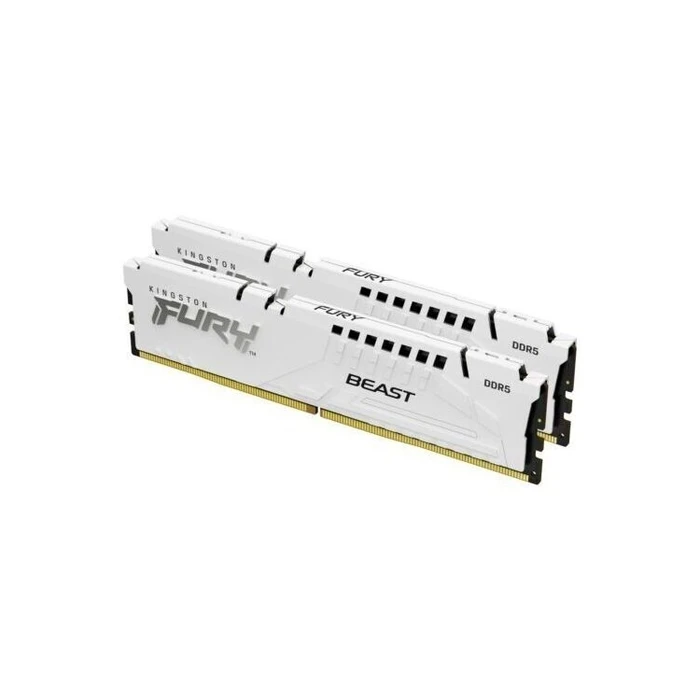 Μνήμη RAM Σταθερού DDR5 64GB Kingston KF556C36BWEK2-64 FURY Beast White 5600MT/s, KIT OF 2