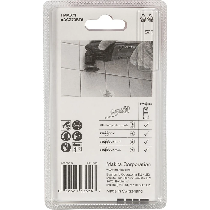 Makita B-65040 Segmented Multitool Saw Blade 70mm K50 (Narrow Gap)