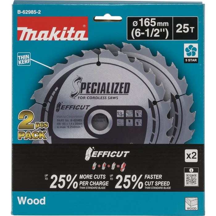 Makita EFFICUT Saw Blade 165x20x25T (B-62985-2)