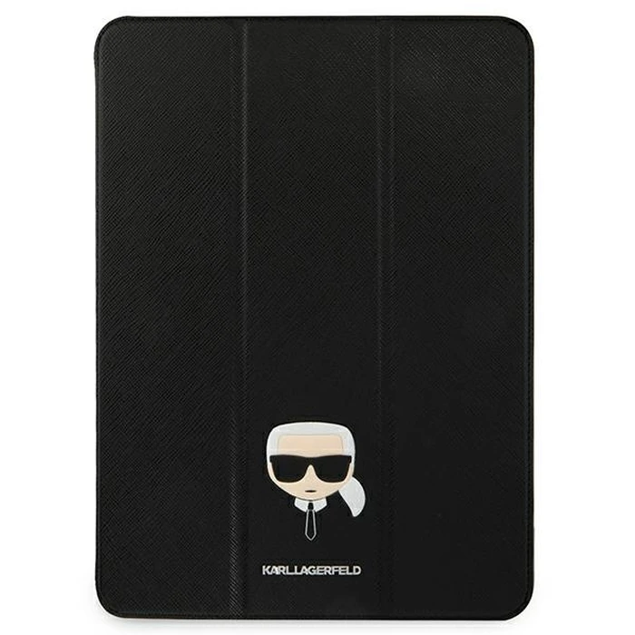 Karl Lagerfeld KLFC11OKHK Apple iPad Pro 11 2021 3. Gen Book Cover black Saffiano Karl Head