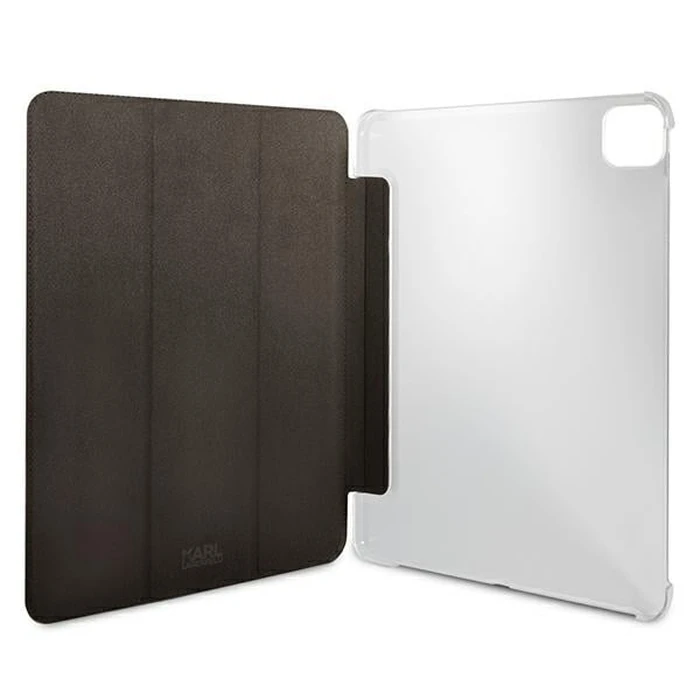 Karl Lagerfeld KLFC11OKHK Apple iPad Pro 11 2021 3. Gen Book Cover black Saffiano Karl Head