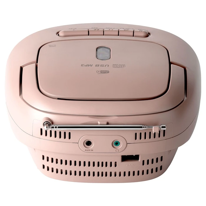 Reflexion Portable Boombox with USB / Radio - Pink (Model RCR2260DAB)