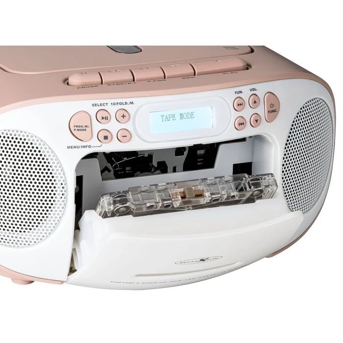 Reflexion Portable Boombox with USB / Radio - Pink (Model RCR2260DAB)