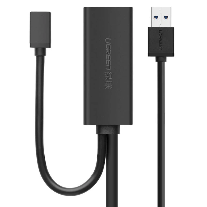 UGREEN US175, USB 3.0, micro USB, extension cable, 5m (black)