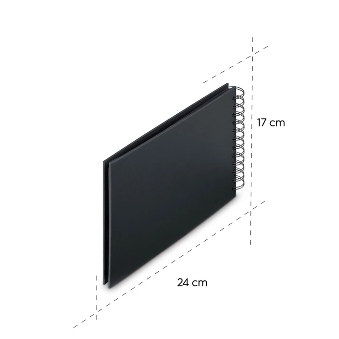 HAMA Fine Art Photo Album Black 9833 24x17 cm