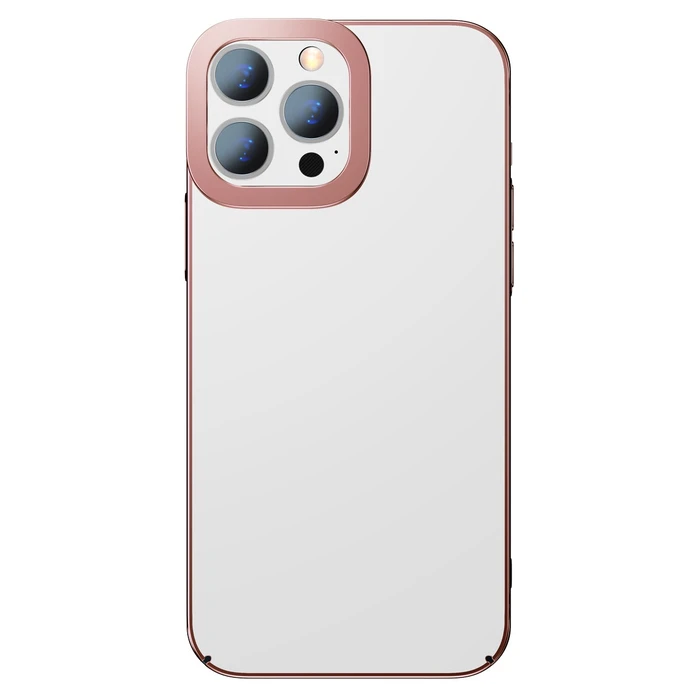 Baseus Glitter Transparent Case for iPhone 13 Pro (pink)