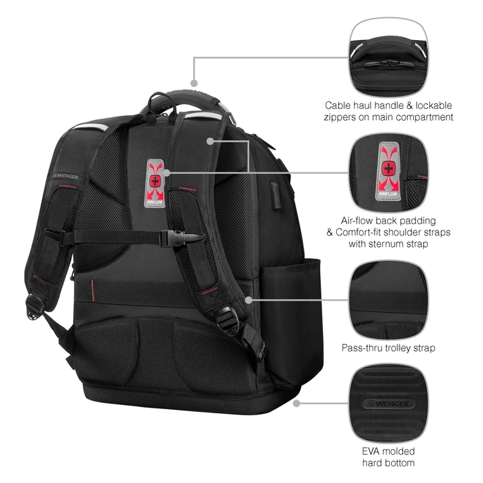Wenger Black Backpack 653722