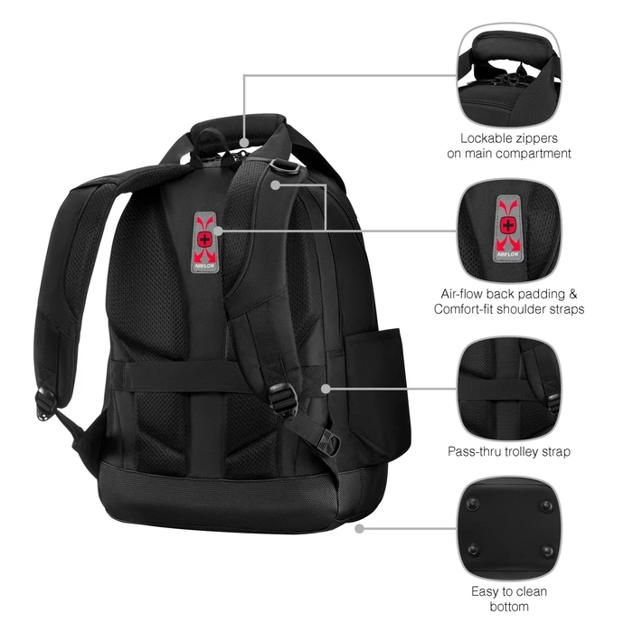 Wenger Black Backpack 653723