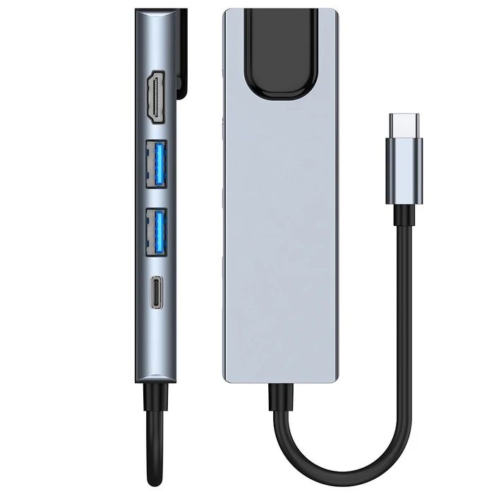Hub 5in1 Tech-Protect V3 Gray