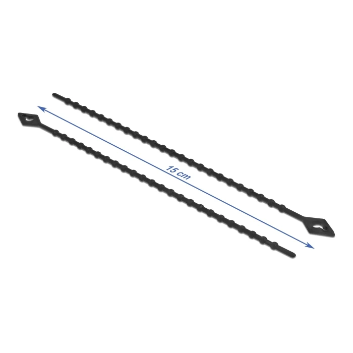 Δεματικά Καλωδίων Delock reusable 19568, 150x2.4mm, μαύρα, 100τμχ