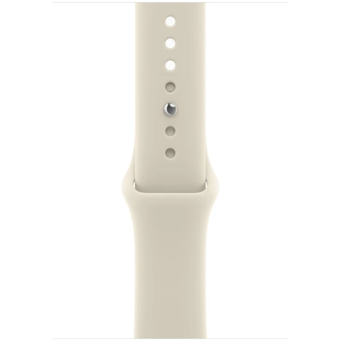 Apple Watch SE 3 GPS 44mm Starlight Αλουμινένιο Κουτί με Λουράκι Sand Sport (S/M)