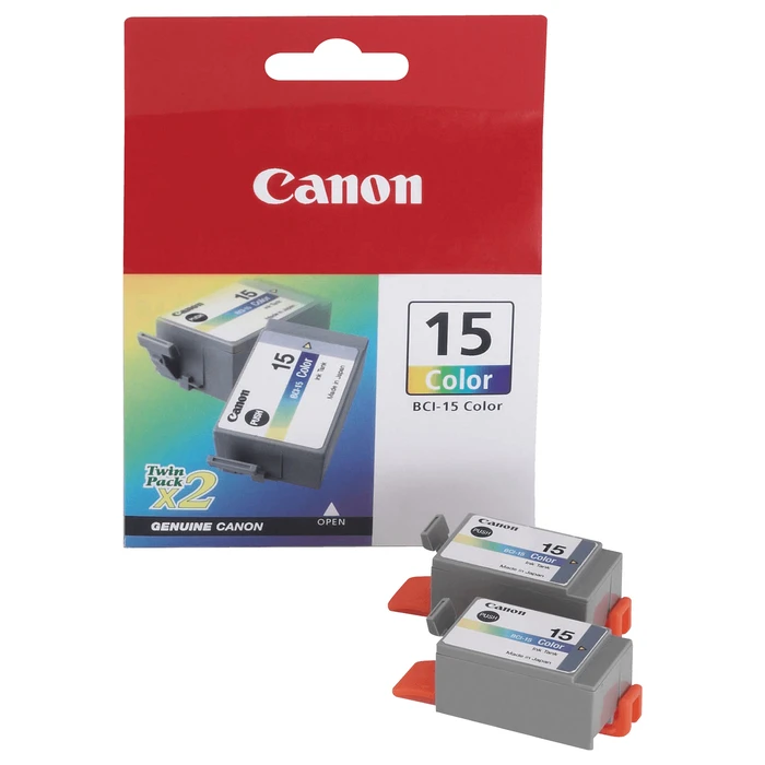 Γνήσιο Μελάνι Canon BCI-15C farbig 2x