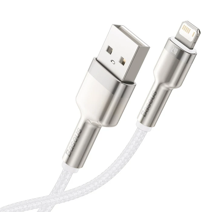 Καλώδιο USB to Lightning Baseus Cafule 2.4A 1m (white)