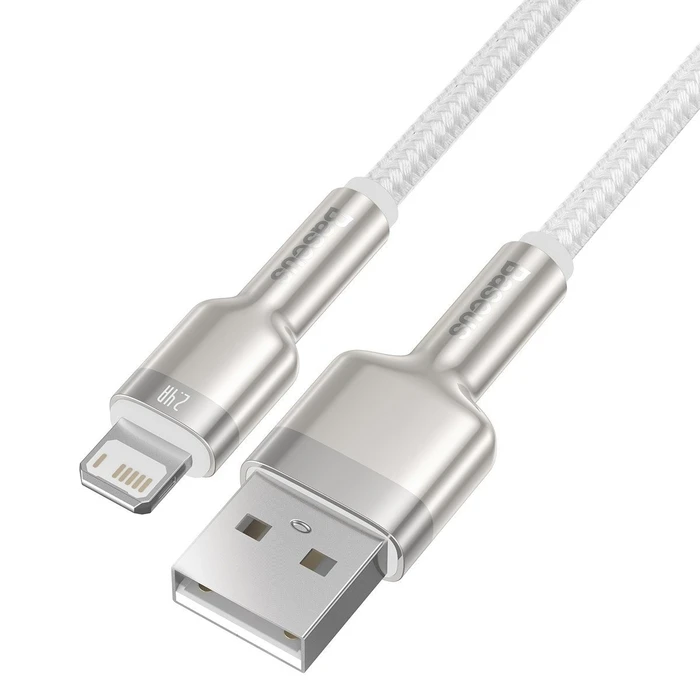 Καλώδιο USB to Lightning Baseus Cafule 2.4A 1m (white)