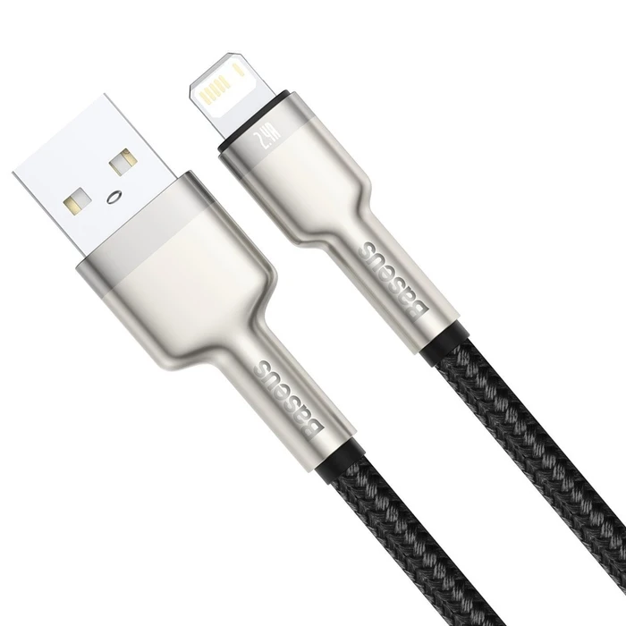 Καλώδιο USB to Lightning Baseus Cafule 2.4A 2m (black)