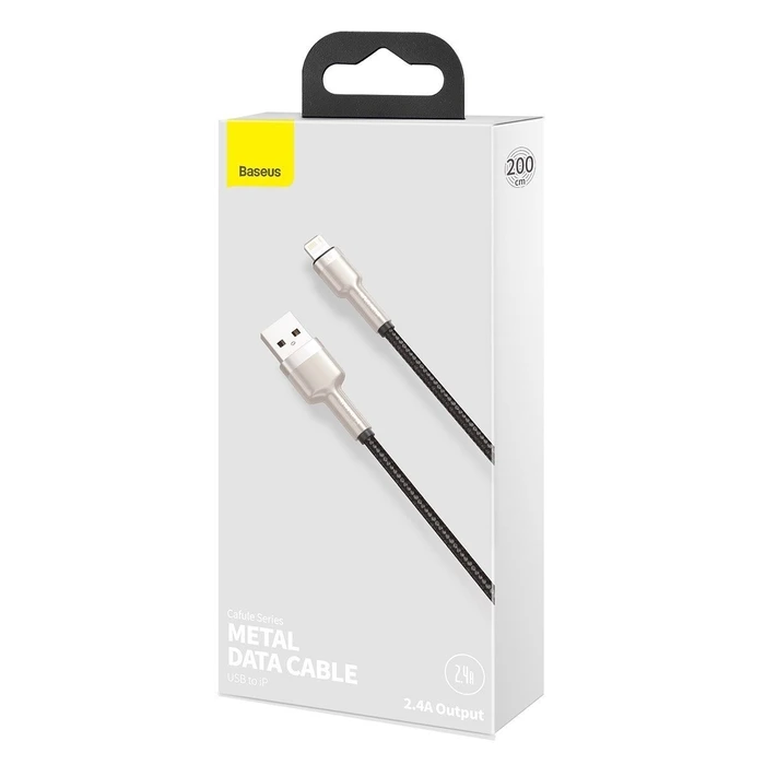 Καλώδιο USB to Lightning Baseus Cafule 2.4A 2m (black)