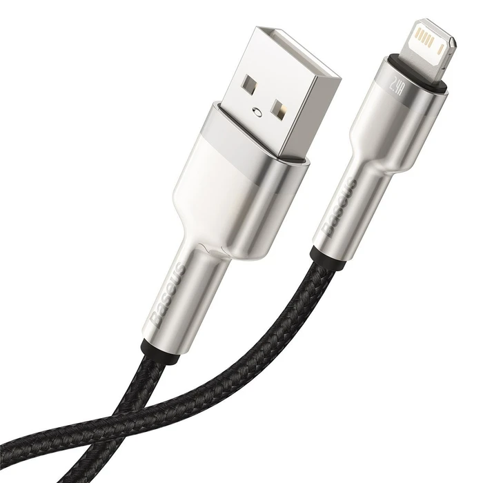 Καλώδιο USB to Lightning Baseus Cafule 2.4A 2m (black)