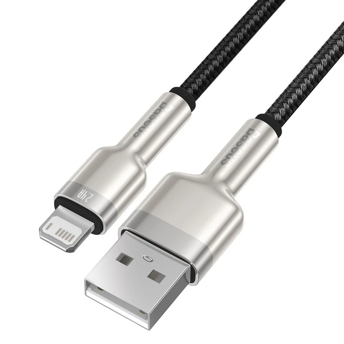 Καλώδιο USB to Lightning Baseus Cafule 2.4A 2m (black)