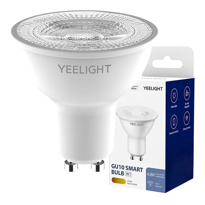 Yeelight Smart Λάμπα LED 4.8W για Ντουί GU10 Θερμό Λευκό 350lm YLDP004