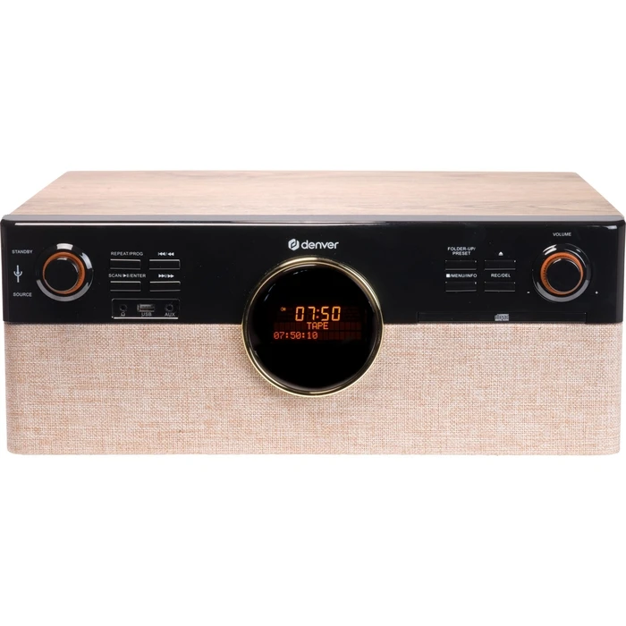 Denver MRD-180 Turntable with Built-in Speakers – Brown