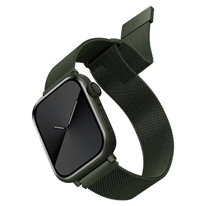 UNIQ Dante strap Apple Watch Series 4/5/6/7/SE 42/44/45mm Stainless Steel zielony/green