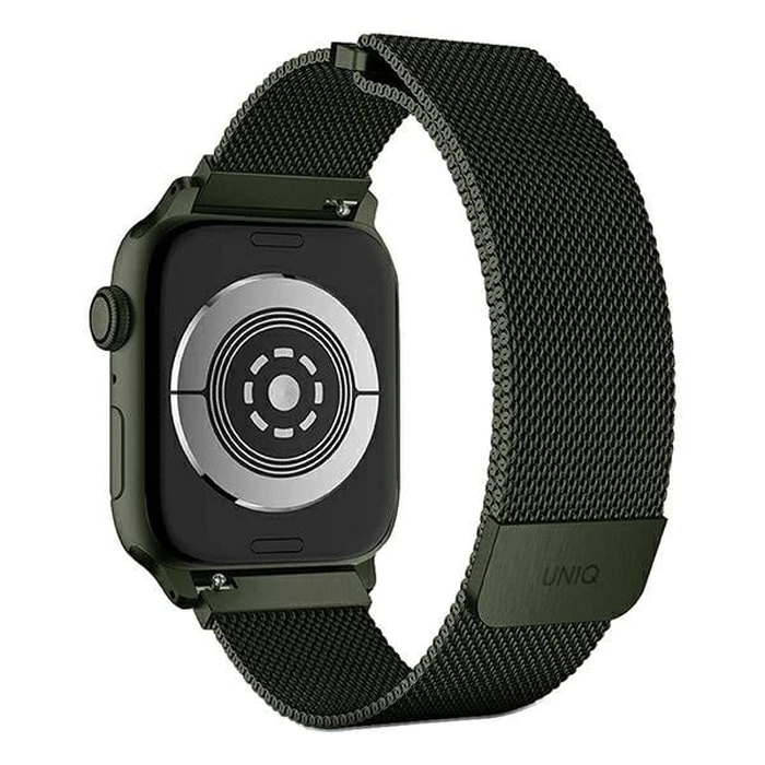 UNIQ Dante strap Apple Watch Series 4/5/6/7/SE 42/44/45mm Stainless Steel zielony/green