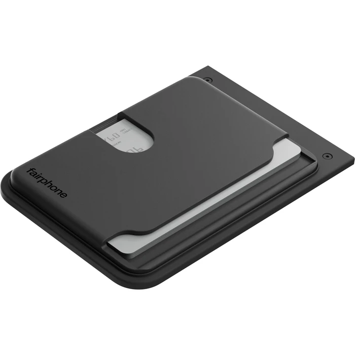 Fairphone Card Holder for Fairphone 6 - Modular Plastic (Holds 3 Cards) - Black