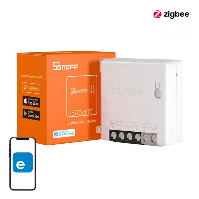Έξυπνος Ενδιάμεσος Διακόπτης Sonoff ZigBee ZBMINI (Λευκό)