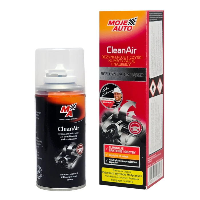 Σπρέι Καθαρισμού Κλιματιστικού Αυτοκινήτου Moje Auto Cleanair 19-598, 150Ml