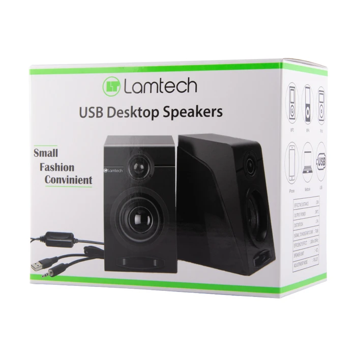 Ηχεία Υπολογιστή Lamtech USB 2.0 Black
