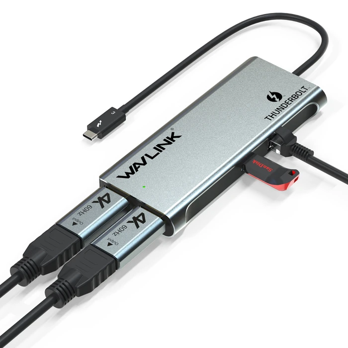 Docking Station Wavlink Thunderbolt 3 Single 5K DUAL 4K MINI