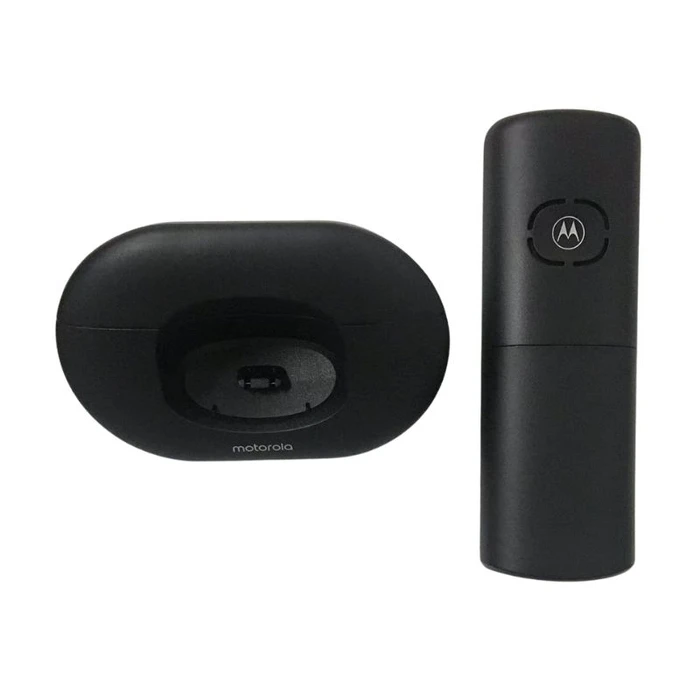 Ασύρματο Τηλέφωνο Motorola E221 Μαύρο με φωτιζόμενη οθόνη, call block, Do Not Disturb και 50 μνήμες