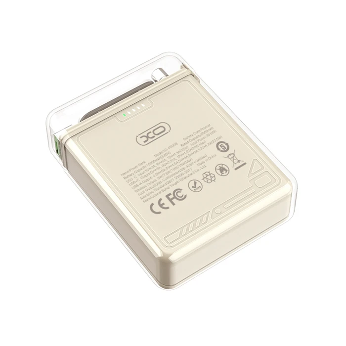 XO Power Bank PR226 Mini Transparent Light Display Magnetic Absorption Fast Charging 10000mAh